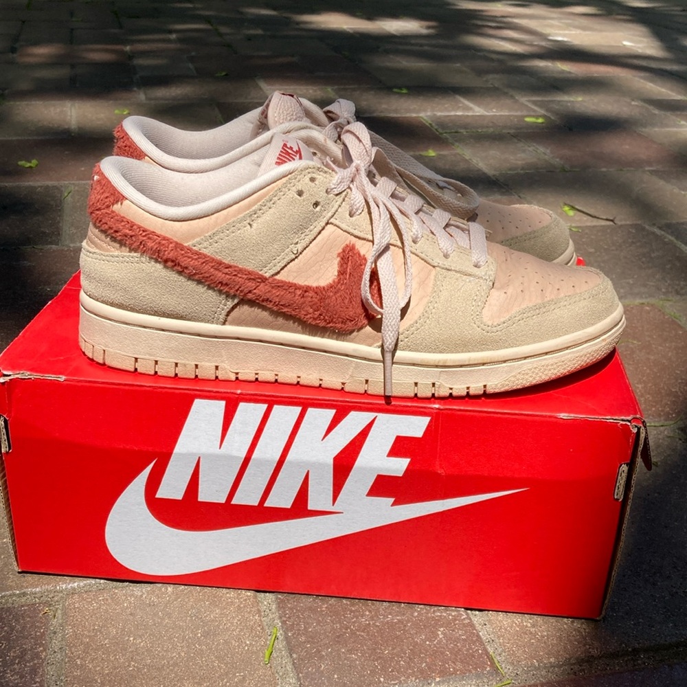 Nike Dunk Low Terry swoosh sneakers